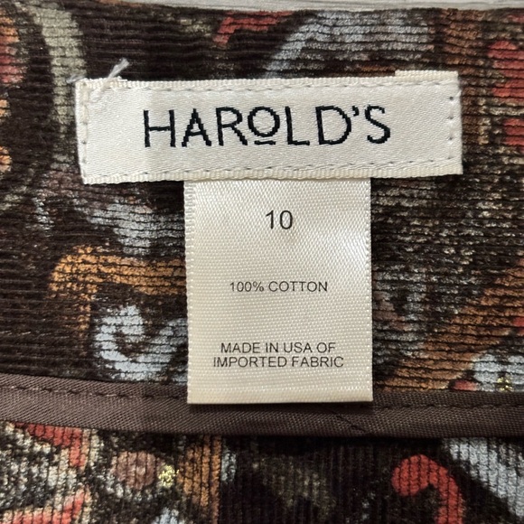Vintage Harold’s Cotton Corduroy Skirt Whimsigoth Size 10 - Picture 4 of 7